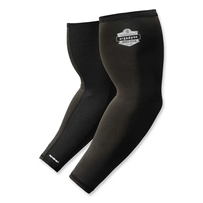 ergodyne® Chill-Its 6690 Performance Knit Cooling Arm Sleeve, Polyester/Spandex, Medium, Black, 2 Sleeves