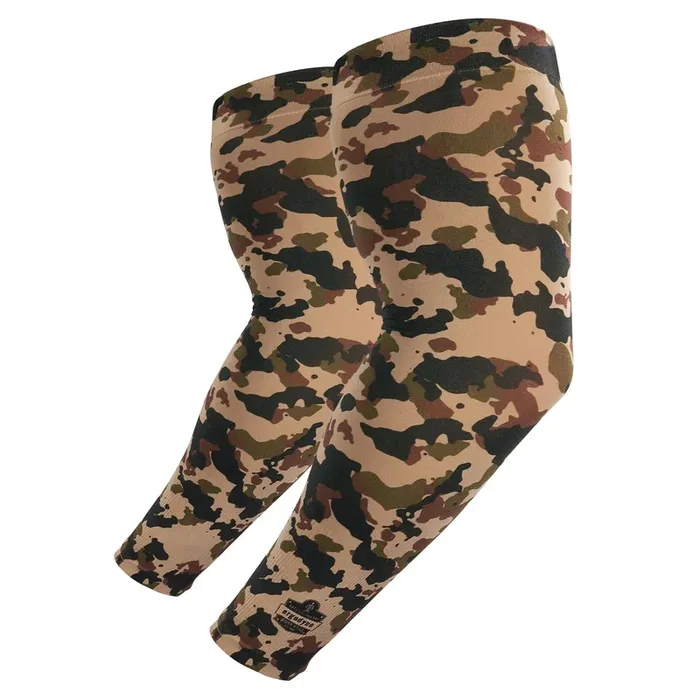 ergodyne® Chill-Its 6695 Sun Protection Arm Sleeves, Polyester/Spandex, Medium/Large, Camo