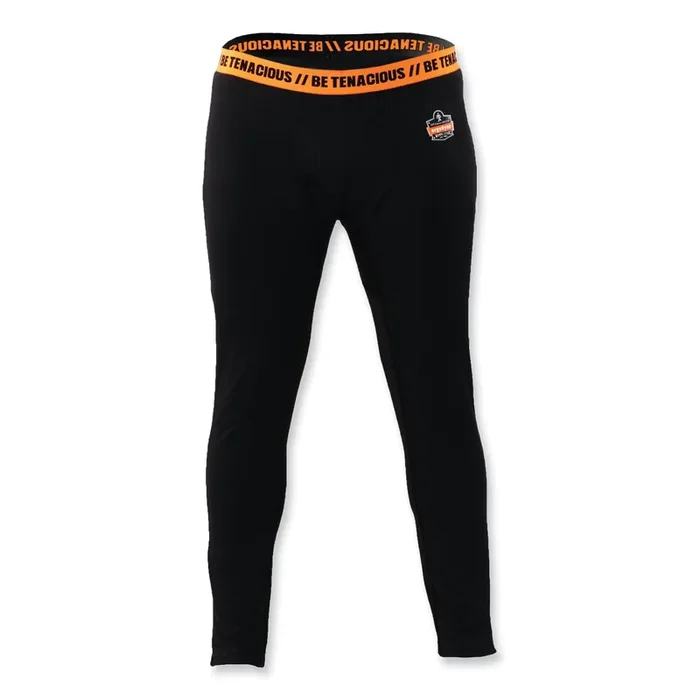 ergodyne® N-Ferno 6480 Midweight Base Layer Pants – 240 g, Medium, Black