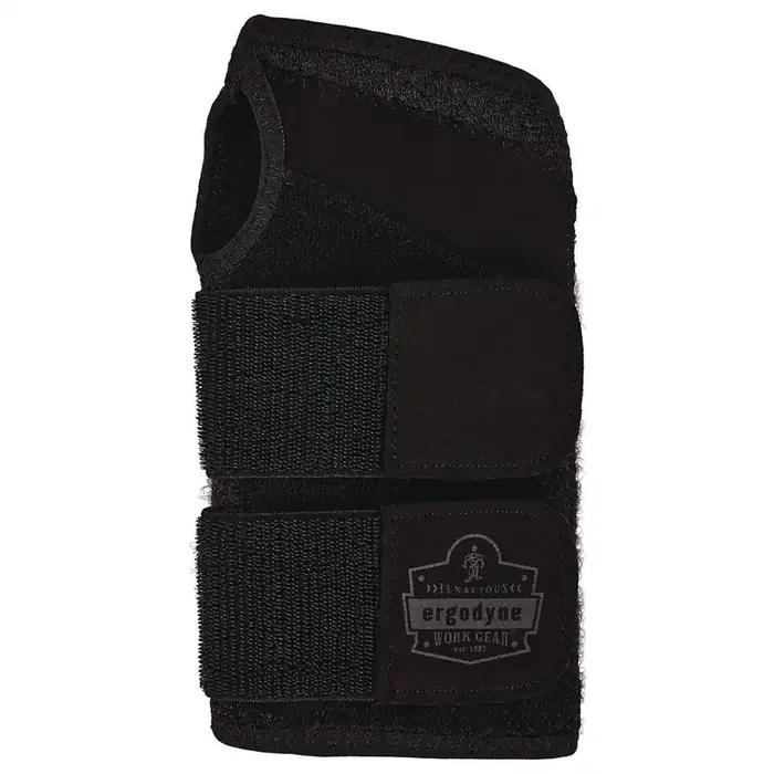 ergodyne® ProFlex 4015 Wrist Brace Support with Double Strap, Small, Fits Right Hand, Black