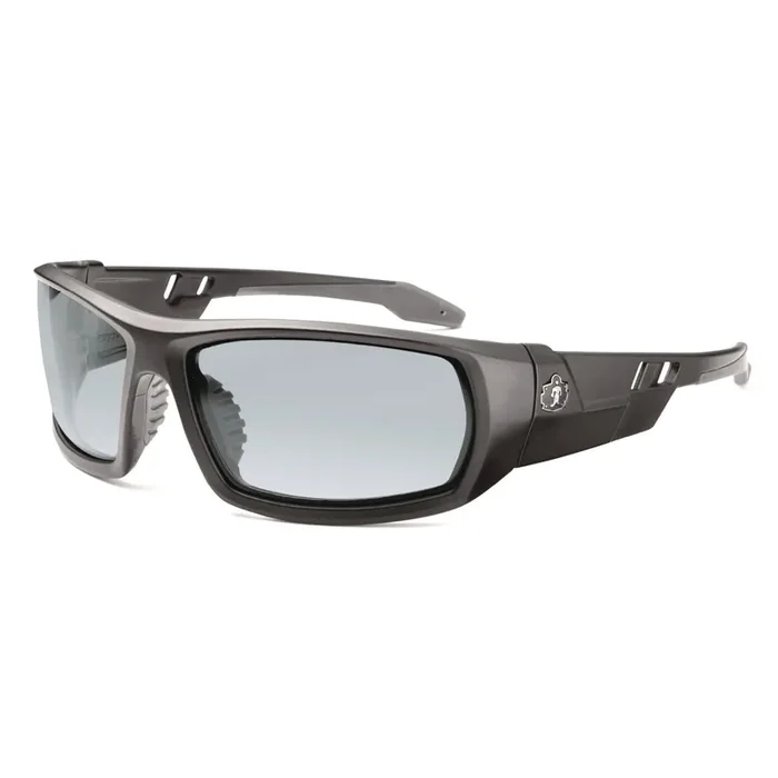 ergodyne® Skullerz ODIN Anti-Scratch/Enhanced Anti-Fog Safety Glasses, Nylon Impact Black Frame, Indoor/Outdoor Polycarbonate Lens