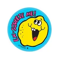 Ex-Squeeze Me!, Lemon Juice scent Retro Scratch ‘n Sniff Stinky Stickers®