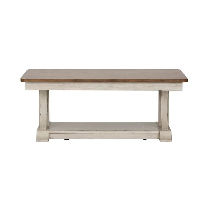 Farmhouse Reimagined – Rectangular Cocktail Table – White