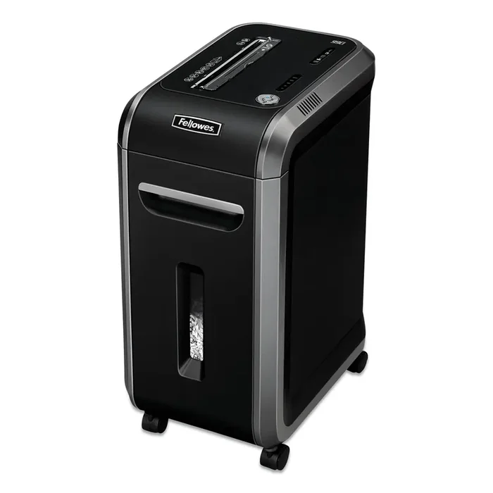 Fellowes® Powershred 99ci 100% Jam Proof Cross-Cut Shredder, 18 Manual Sheet Capacity