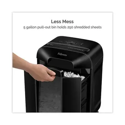 Fellowes® Powershred Lx85 Cross-Cut Shredder, 12 Manual Sheet Capacity