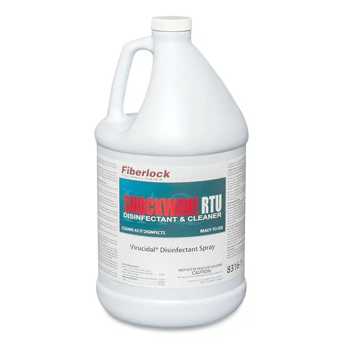 Fiberlock Technologies Shockwave Rtu Disinfectant Spray, 1 Gal Bottle