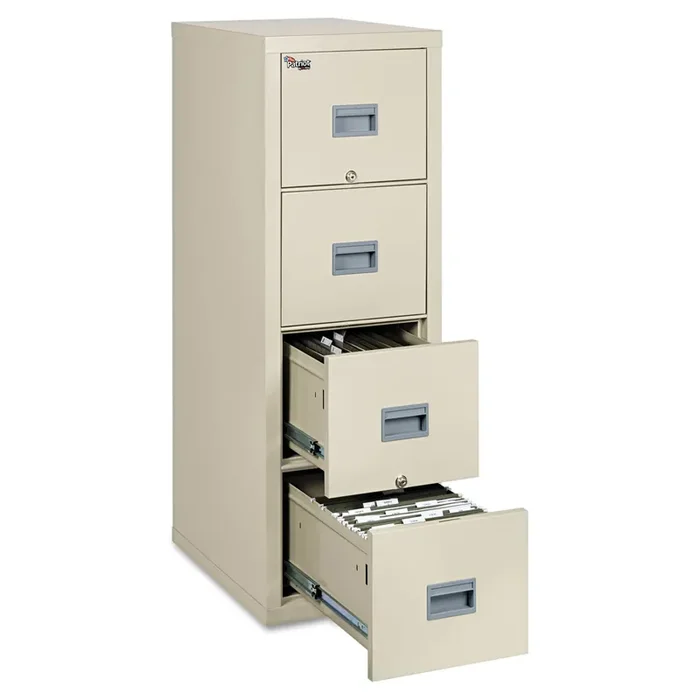 FireKing® Patriot By Fireking Insulated Fire File, 1-Hour Fire Protection, 4 Legal/letter File Drawers, Parchment, 17.75 X 25 X 52.75