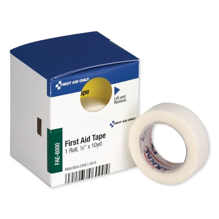 First Aid Only™ First Aid Tape, Paper, 0.5″ x 10 yds, White