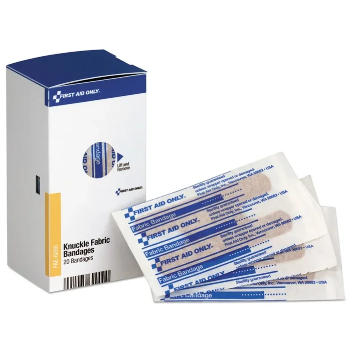 First Aid Only™ Refill For Smartcompliance Gen Business Cabinet, Knuckle Fabric Bandages, 20/box