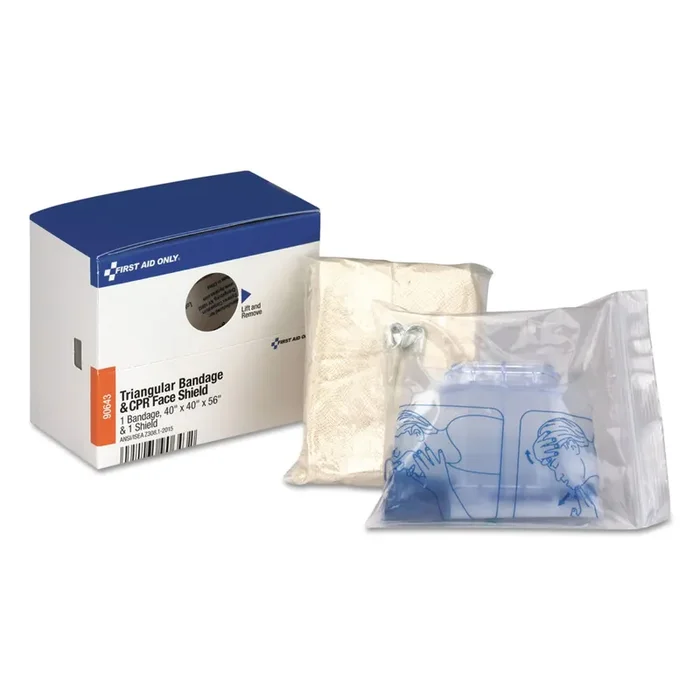 First Aid Only™ Triangular Sling/bandage And Cpr Mask, 2 Pieces