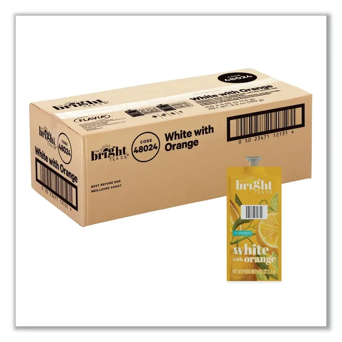 FLAVIA® The Bright Tea Co. White with Orange Tea Freshpack, 100/Carton