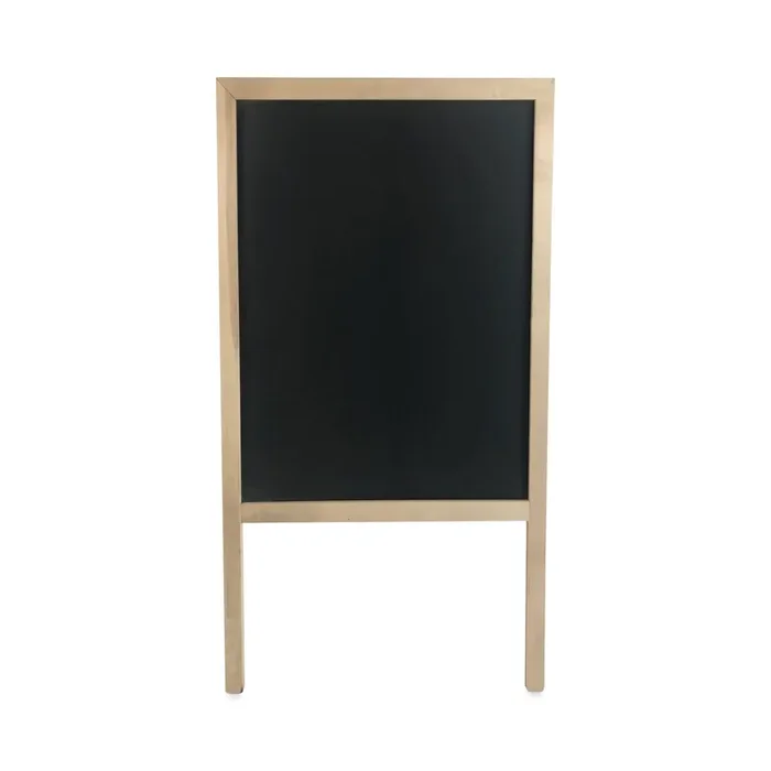 Flipside Black Chalkboard Marquee Sign, 24 x 42, Natural Wood Frame, Black Surface