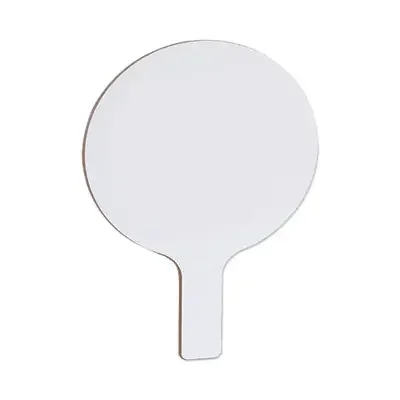 Flipside Dry Erase Paddle, 9″ x 5″, White Surface, 12/Pack