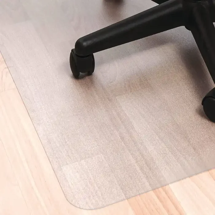 Floortex® Ecotex Marlon BioPlus Rectangular Polycarbonate Chair Mat for Hard Floors, Rectangular, 29″ w x 47″ l, Clear
