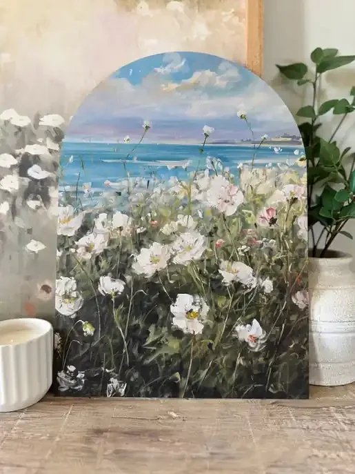 Floral Seaside Arch w/ Base