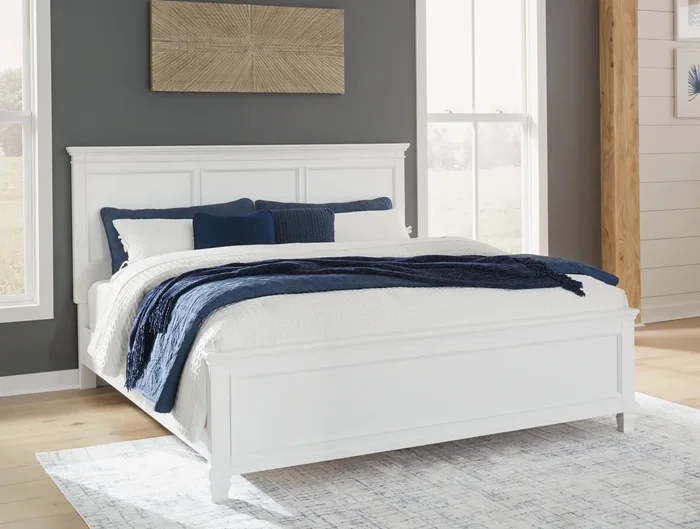 Fortman White Panel Bed