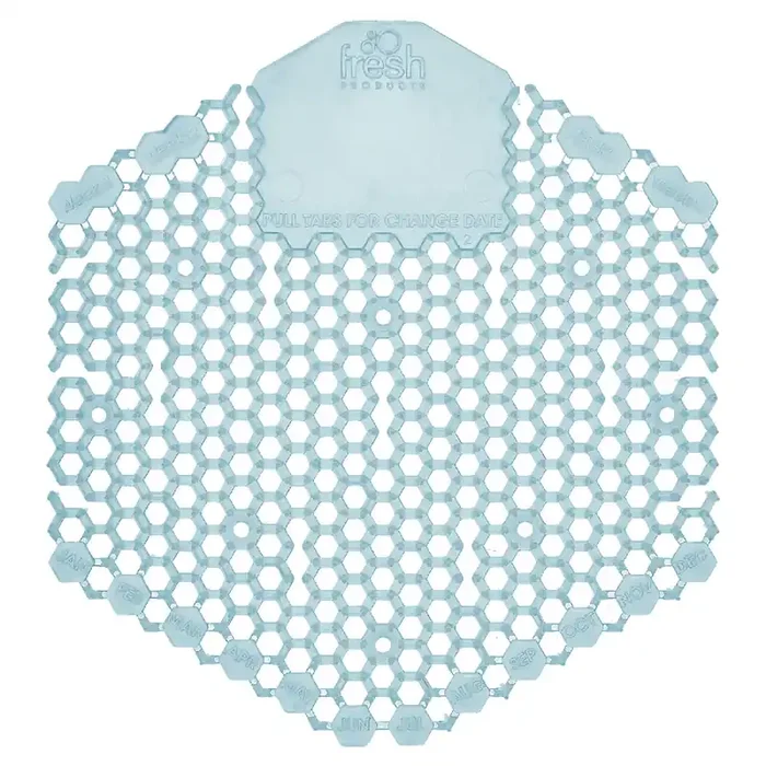 Fresh Products Wave 3d Urinal Deodorizer Screen, Ocean Mist Scent, Blue, 10/box, 6 Boxes/carton
