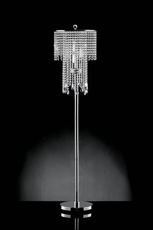 Furniture Of America Alrai Clear Glam 63″H Floor Lamp Model L9721F