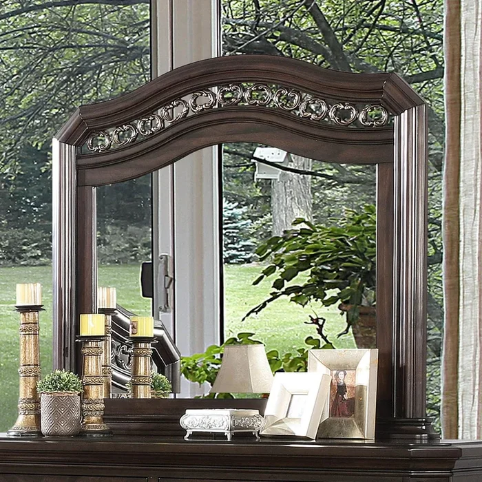 Furniture Of America Calliope Espresso Traditional Mirror Model CM7751M