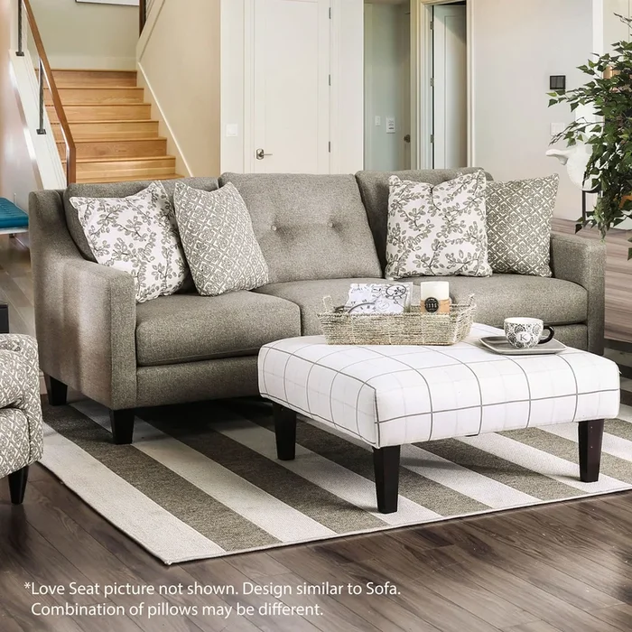 Furniture Of America Dorset Light Gray Transitional Loveseat Model SM8564-LV