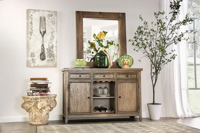 Furniture Of America Patience Rustic Natural Tone Rustic Server Model CM3577SV