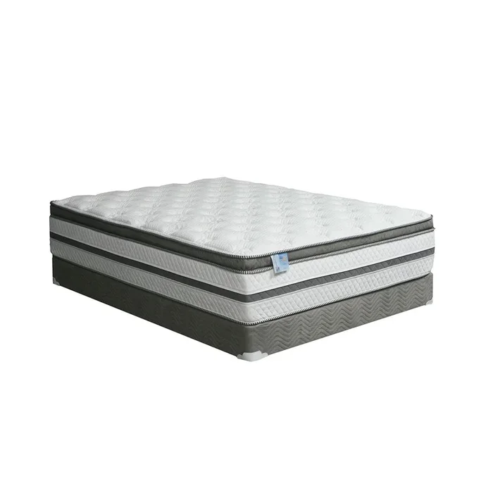 Furniture Of America Siddalee White/Gray Euro Pillow Top 16″ Euro Pillow Top Mattress, Eastern King Model DM339EK-M