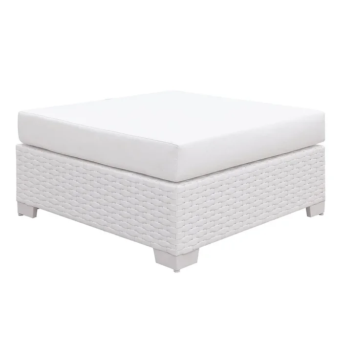 Furniture Of America Somani White Contemporary Large Ottoman Model CM-OS2128WH-F