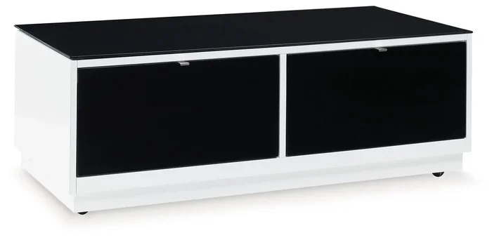 Gardoni – Rectangular Cocktail Table – White / Black