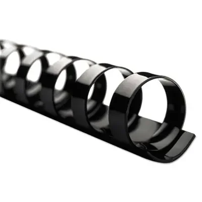 GBC® Combbind Standard Spines, 3/8″ Diameter, 60 Sheet Capacity, Black, 100/box