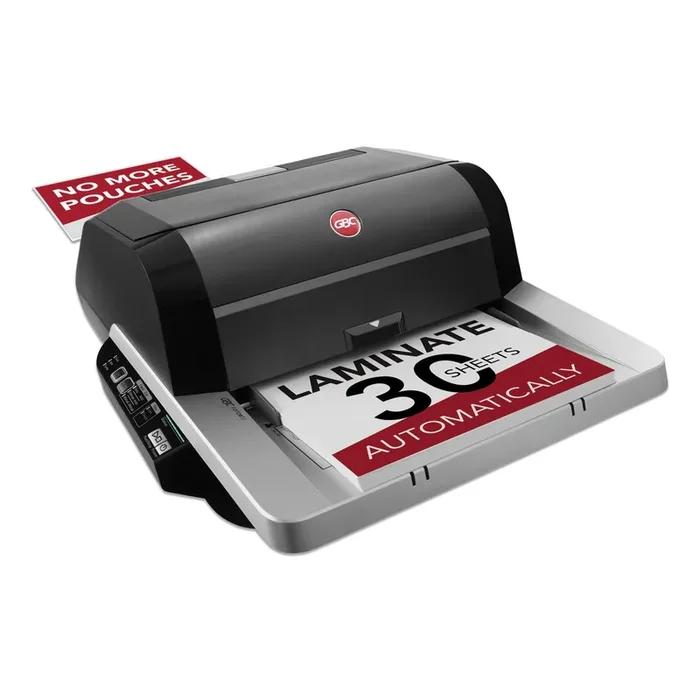 GBC® Foton 30 Automated Pouch-Free Laminator, Two Rollers, 1″ Max Document Width, 5 Mil Max Document Thickness