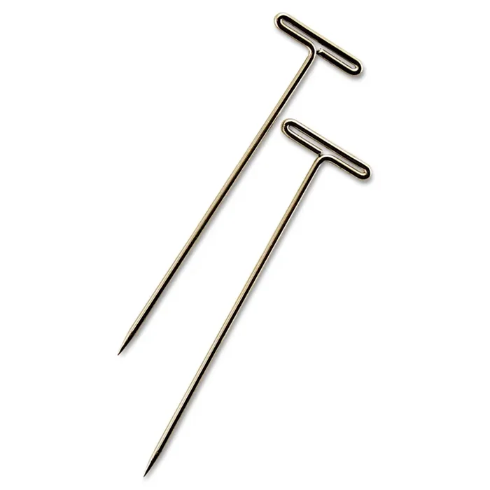 GEM® T-Pins, Steel, Silver, 1.5″, 100/Box
