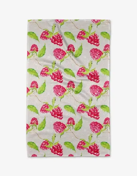 Geometry Tea Towel – Berry Bright