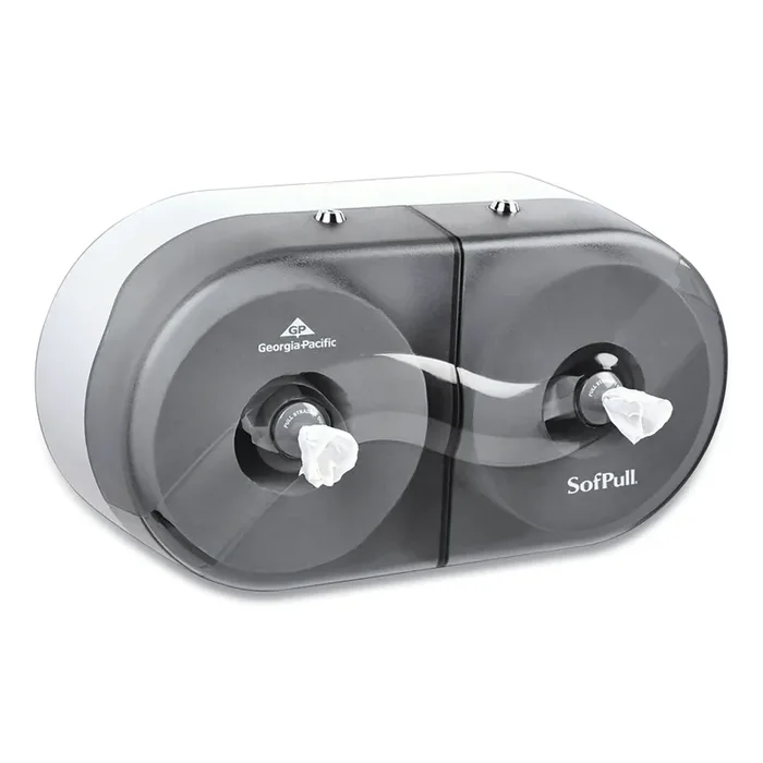 Georgia Pacific® Professional Sofpull Twin High-Capacity Center-Pull Dispenser, 20.13 X 7 X 10.75, Smoke
