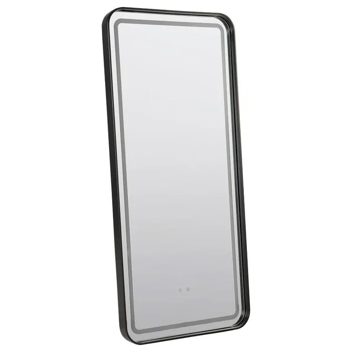 Glendora LED Standing Mirror with Bluetooth Speaker – Full-Length Adjustable Color Lighting, Modern Black Frame, Music-Streaming & Functional Vanity Mirror