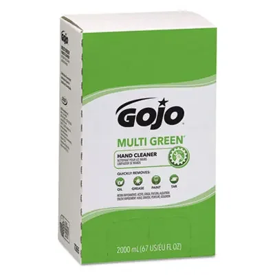 GOJO® MULTI GREEN Hand Cleaner, Refill for PRO TDX Push Style Dispenser, Citrus Solvent with Natural Pumice, 2,000 mL, 4/Carton