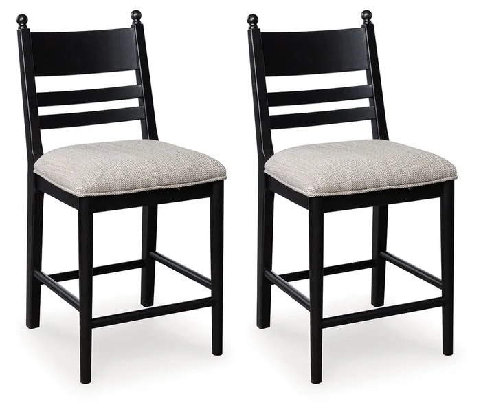 Greddinton – Upholstered Barstool (Set of 2)