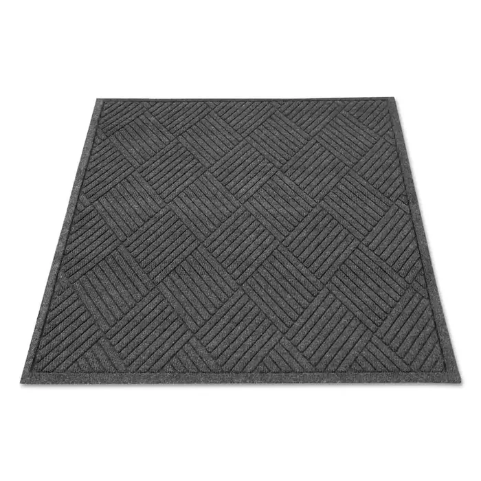Guardian Ecoguard Diamond Floor Mat, Rectangular, 24 X 36, Charcoal
