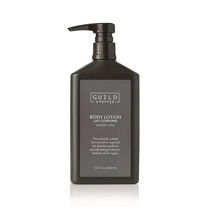 Guild+Pepper® Lotion, Warm Oak, 12.2 oz Bottle, 12/Carton