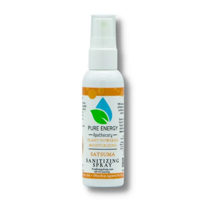 Hand Sanitizer Spray – 2 oz Travel Size – Satsuma – Pure Energy Apothecary