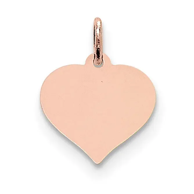 Heart Disc Charm 14k Rose Gold XRM527/18