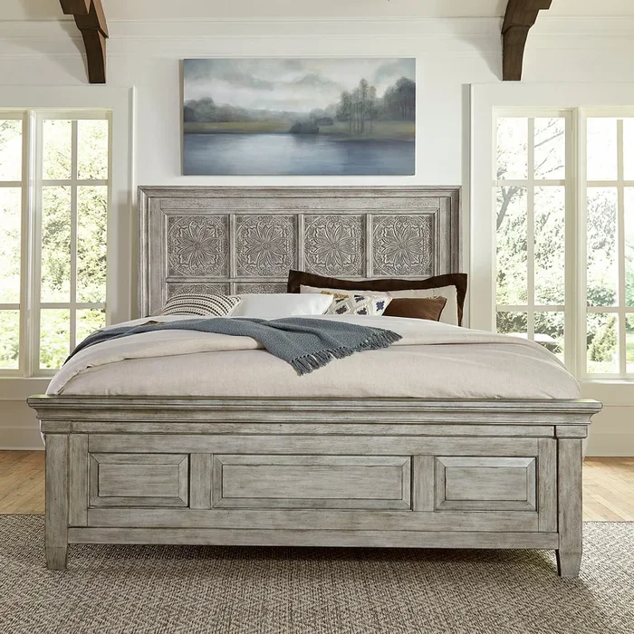 Heartland – King California Panel Bed – White