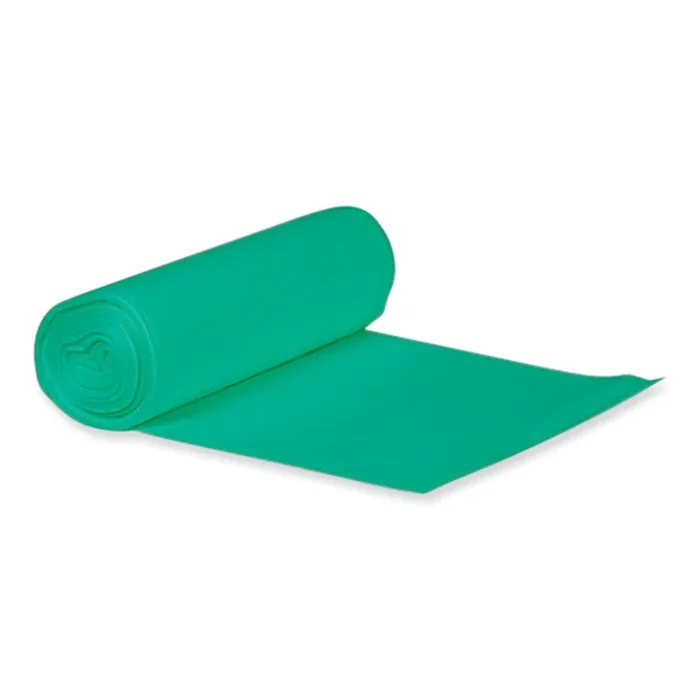 Heritage Eco Blend Max Can Liners, 45 gal, 0.8 mil, 40″ x 46″, Green, 25 Bags/Roll, 6 Rolls/Carton
