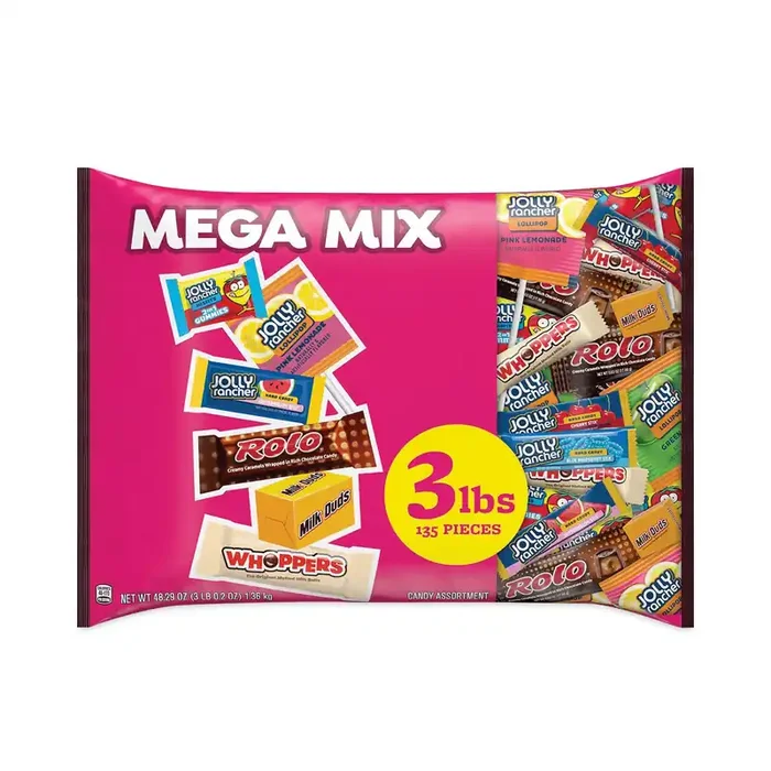 Hershey®‘s Mega Mix Chocolate and Sweets Assortment, 135 Individually Wrapped Chocolates/Candies