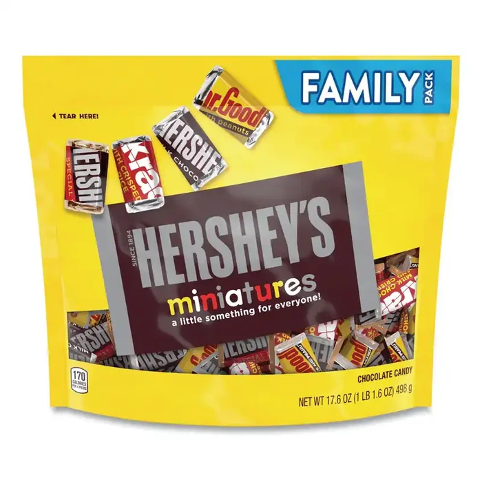 Hershey®‘s Miniatures Variety Family Pack, Assorted Chocolates, 17.6 oz Bag