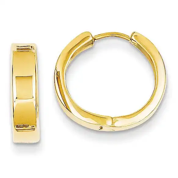 Hinged Hoop Earrings 14k Gold Y7910