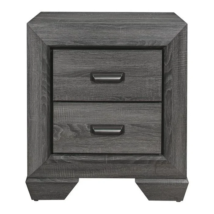 Homelegance Beechnut 2 Drawer Nightstand in Gray 1904GY-4