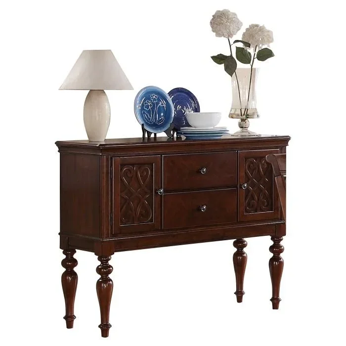 Homelegance Creswell Server in Dark Cherry 5056-40
