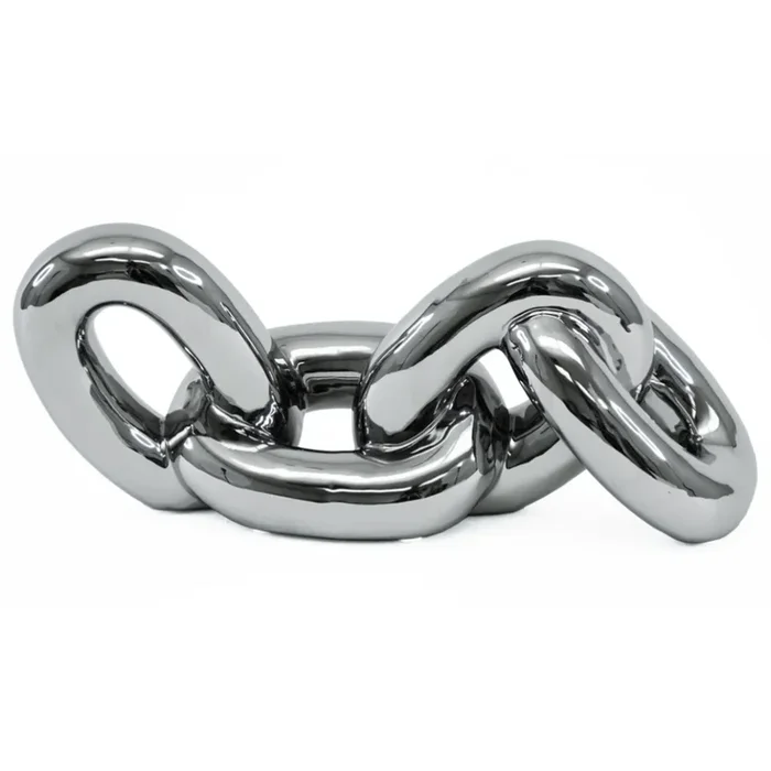 HOMER Ceramic Knot Sculpture Silver