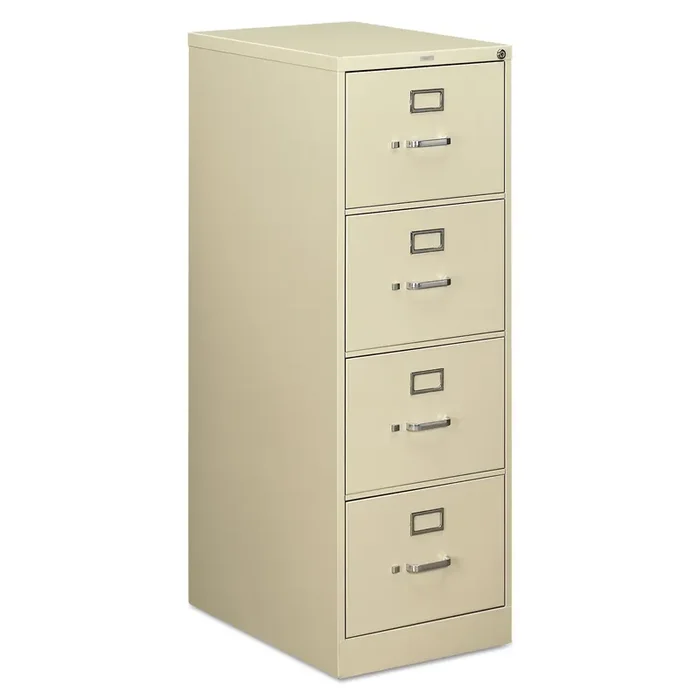HON® 510 Series Vertical File, 4 Legal-Size File Drawers, Putty, 18.25″ X 25″ X 52″