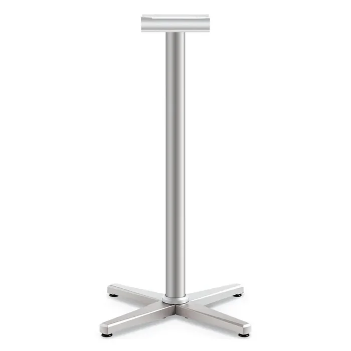 HON® Arrange X-Leg Base for 30″ to 36″ Tops, 25.59w x 25.59d x 40h, Silver